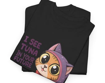 Cat Halloween T-Shirt: Funny Fortune Teller Tee