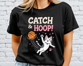 Basketball Cat T-Shirt: Funny Sport tee