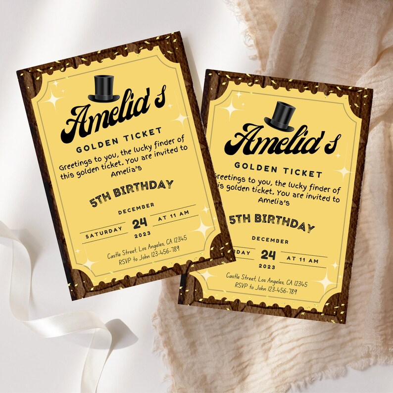 Chocolate Factory Party Invitation I Birthday Invite I Boy Birthday