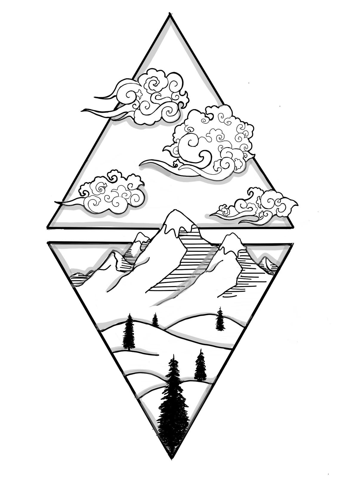 The Four Elements Tattoo Design - Etsy