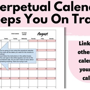 Teacher Planner Editable Lesson Plan Book in Sheets Perpetual Calendar ...