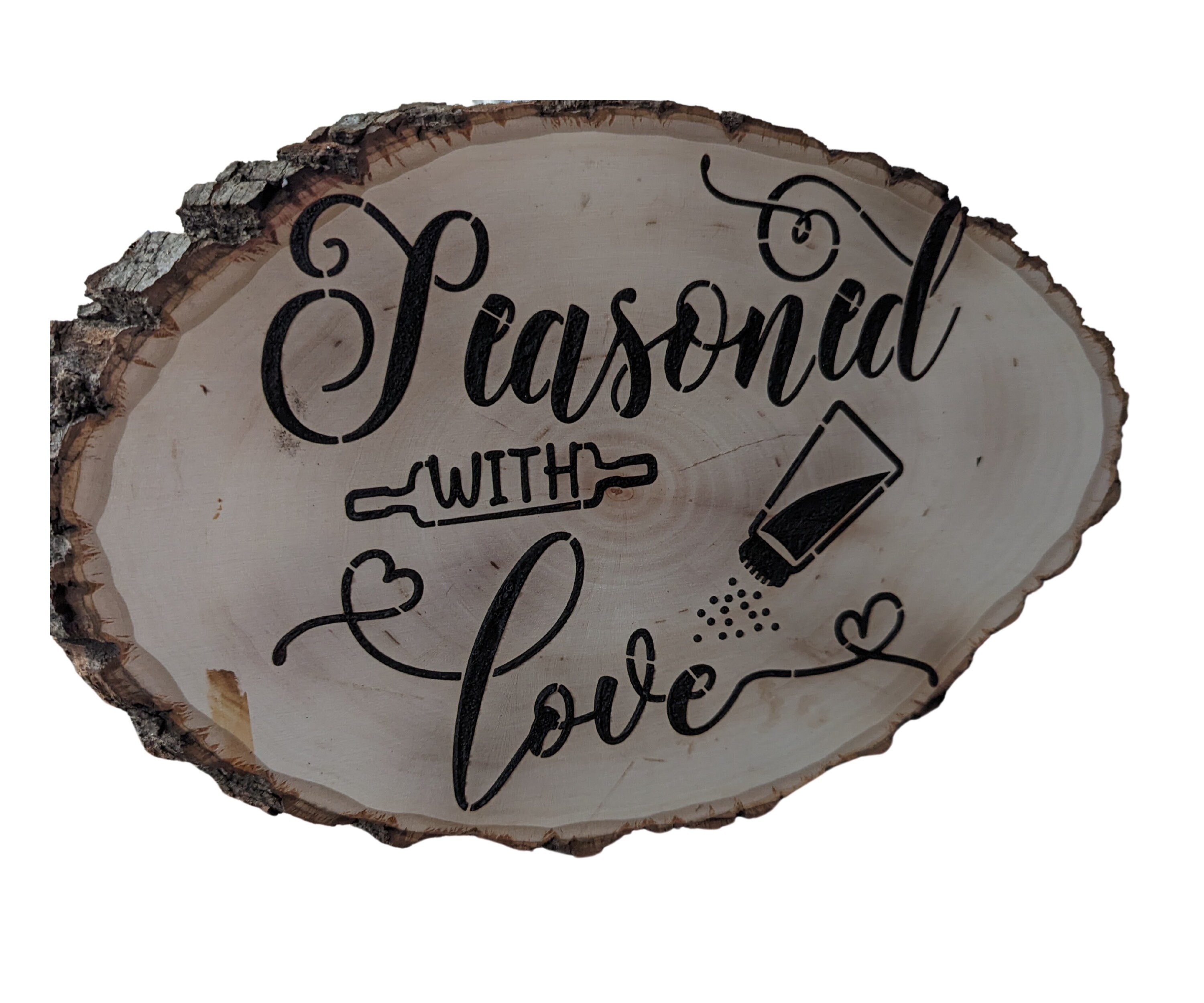 Custom Burned Wood Slice - Etsy