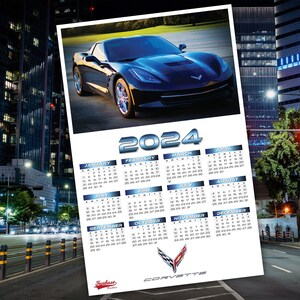 2024 Corvette Printable Calendar Digital Download - Etsy Canada