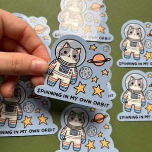 Spinning In My Own Orbit sticker | Autism, neurodivergent, audhd, adhd, neurospicy