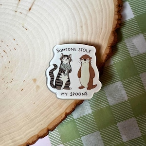 Someone stole my spoons magnet | low spoons, audhd, neurodiversity, disability, autism, autistic