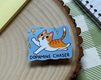 Dopamine Chaser sticker | Mental health, Neurodiversity, Happiness formula, Motivational, ADHD, AuDHD, Autism, Sarcastic, Relatable