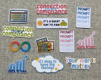 Special Education sticker pack | behavior analyst teacher stickers autism para bcba rbt autism acceptance