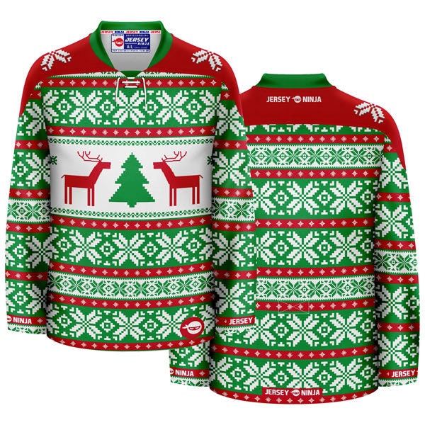 Santa hockey best sale jersey