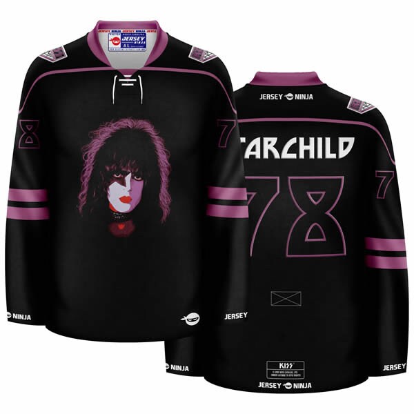 KISS The Solo Albums Starchild Hockey Jersey