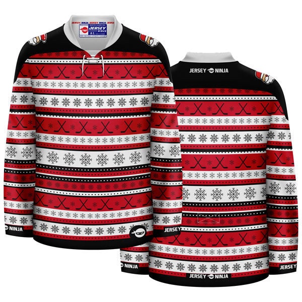 Christmas Hockey Ugly Sweater Hockey Jersey