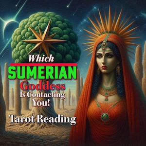 Lectura de tarot de diosas sumerias, guía e identificación de deidades psíquicas, brujería espiritual