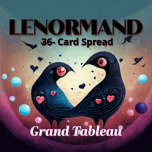Lenormand Grand Tableau 36 kaartverspreiding paranormaal lezen-liefde-carrière-alles