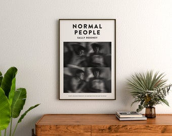 Sally Rooney | Normal People | Book Poster | Fiction Lovers Gift | Book ...