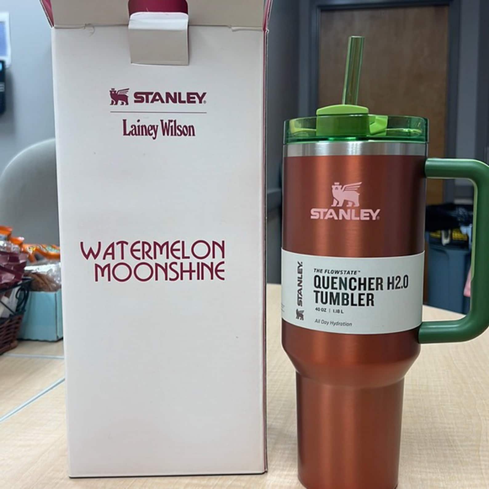 STANLEY 40 oz. Quencher H2.0 FlowState Tumbler - Watermelon  Moonshine: Tumblers & Water Glasses
