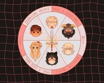Dungeon Meshi 3" Acrylic Spinner Charm