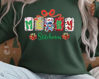 stitch Christmas Shirt/ Crewneck
