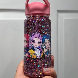 Huntrix personalized water bottle