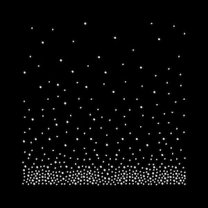 Scattered Rhinestone Iron-On Transfer | SS10 SS16 Crystal Fade Design | DIY Sparkle Heat Press Bling | Clothing Decoration