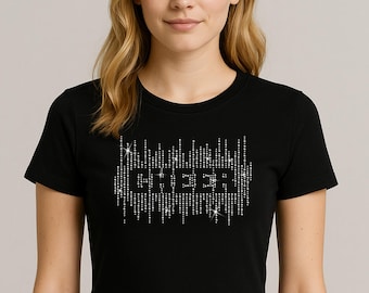 CHEER Rhinestone Transfer – Drip Scatter Sparkle Design | SS6 & SS10 Mixed Crystals | Iron-On for T-Shirts, Hoodies,  Apparel