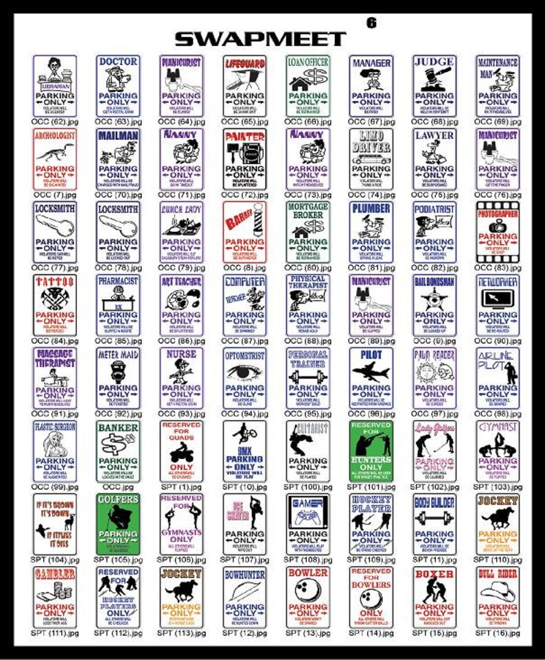 Hundreds of Swap Meet Funny Signs Ready to Cut or Print - Etsy