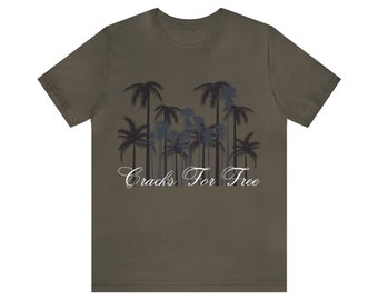 Cracks For Free Jersey/Short/Sleeve/Tee Soft Cotton Blend Quality T-Shirt, Breathable Lightweight Fabric, Great Gift Idea/Classic Touch/Love