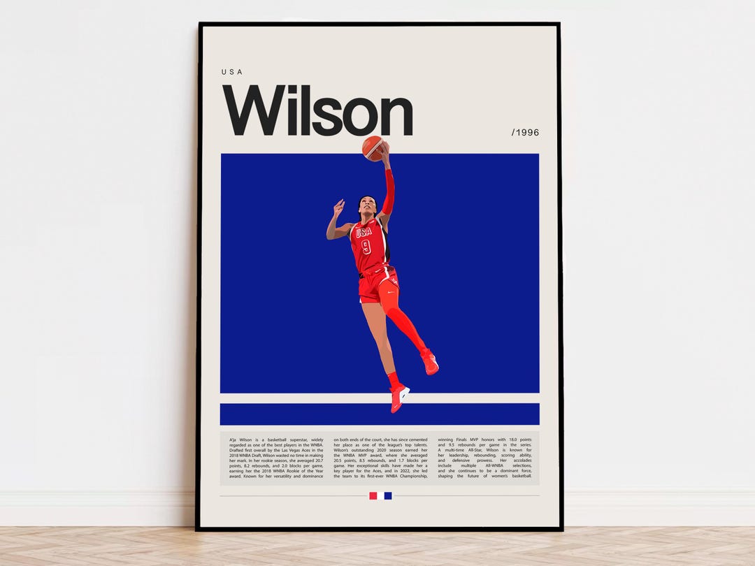 A'ja Wilson Poster, A'ja Wilson Print, WNBA Poster, Sports Poster, NBA — free download