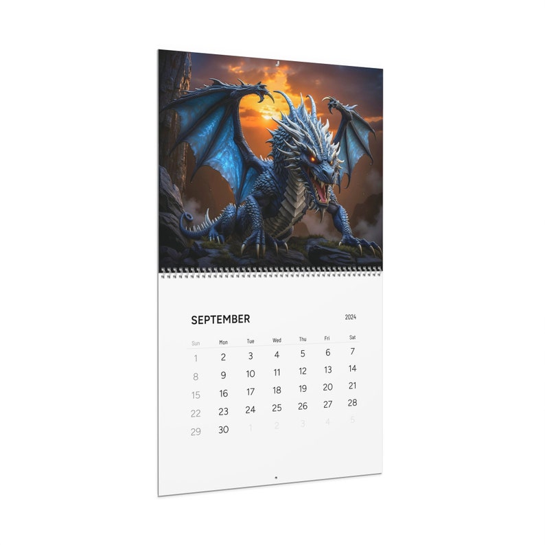 Epic Dragon Wall Calendar Year of the Dragon Chinese New Year Planner