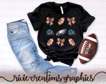 Philadelphia Football Coquette, PNG; Retro voetbalontwerp; Digitaal ontwerp