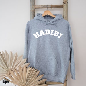 Habibi Hoodie,Kapuzenpullover ,arabischer Pullover, Hoodie Herren,Hoodie Damen, HABIBI Hoody, Oversized, bedruckter Pullover,Liebling,Schatz Bild 3