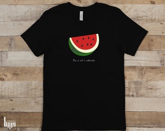 Melone T-shirt, arabisches Shirt, Palestine T-Shirt, Muslim, Unisex-Shirt, Free Palestine, Palästina-T-Shirt, Wassermelone,Statement-Shirt
