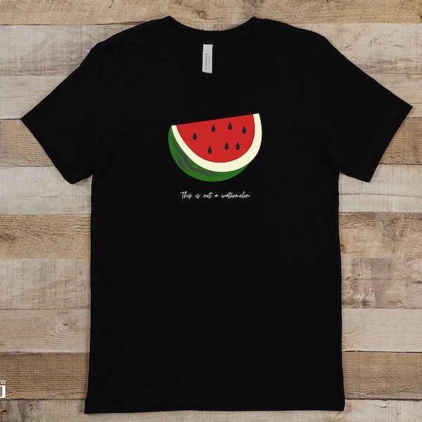 Melone T-shirt, arabisches Shirt, Palestine T-Shirt, Muslim, Unisex-Shirt, Free Palestine, Palästina-T-Shirt, Wassermelone,Statement-Shirt