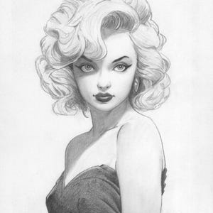 Petite Blonde - original pencil artwork