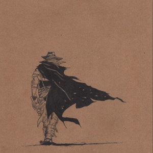 Drifter - opera d'arte originale a inchiostro