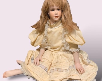 Vintage 1991 Porcelain Doll by The Doll Artworks Catherine Mathers 12.5&quot; &quot;Grace&quot;
