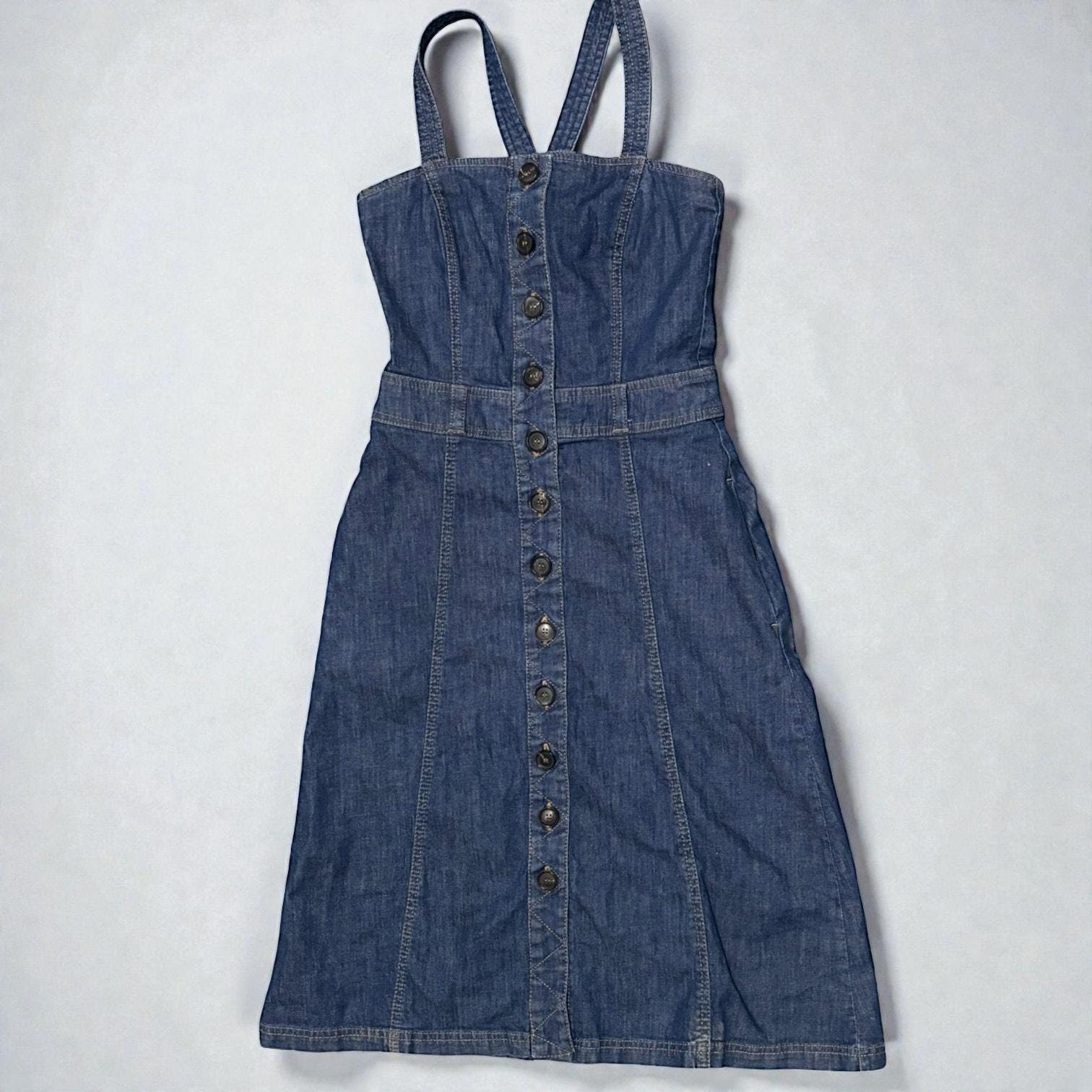 white christmas dresses Agnes Denim Overall Dress By Judy Blue – Orchard Way main image 1