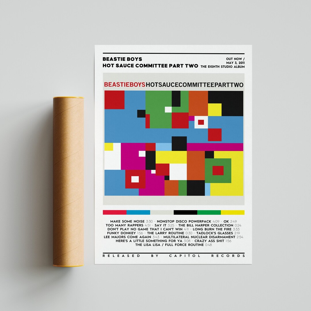 Beastie Boys Hot Sauce Committee Pt. 2 Album Poster / Album Etsy