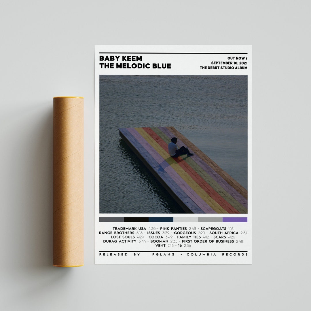 Baby Keem the Melodic Blue Album Cover Poster 3 Colors 1 Etsy Hong Kong