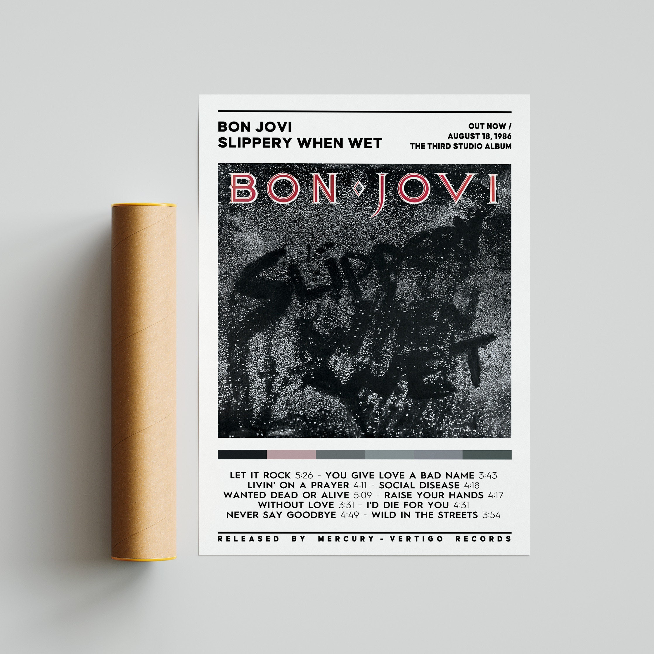 Bon Jovi Album Covers Slippery When Wet