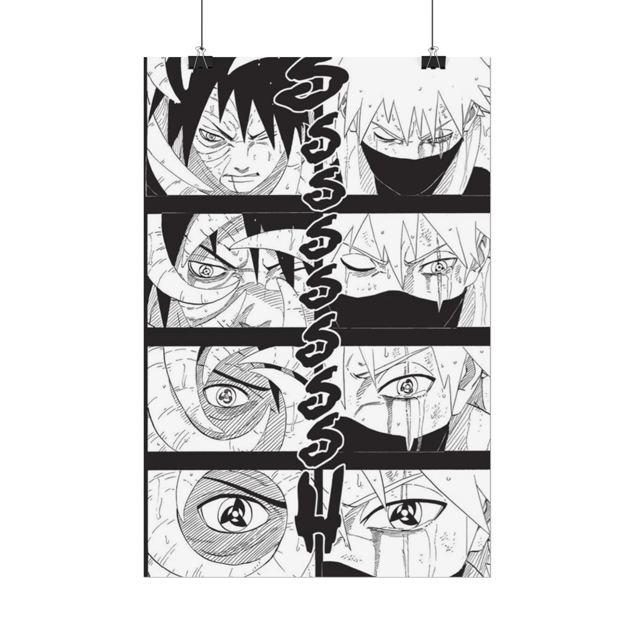Obito/kakashi Obtain MS Manga Panel Poster Room Art Wall Art - Etsy