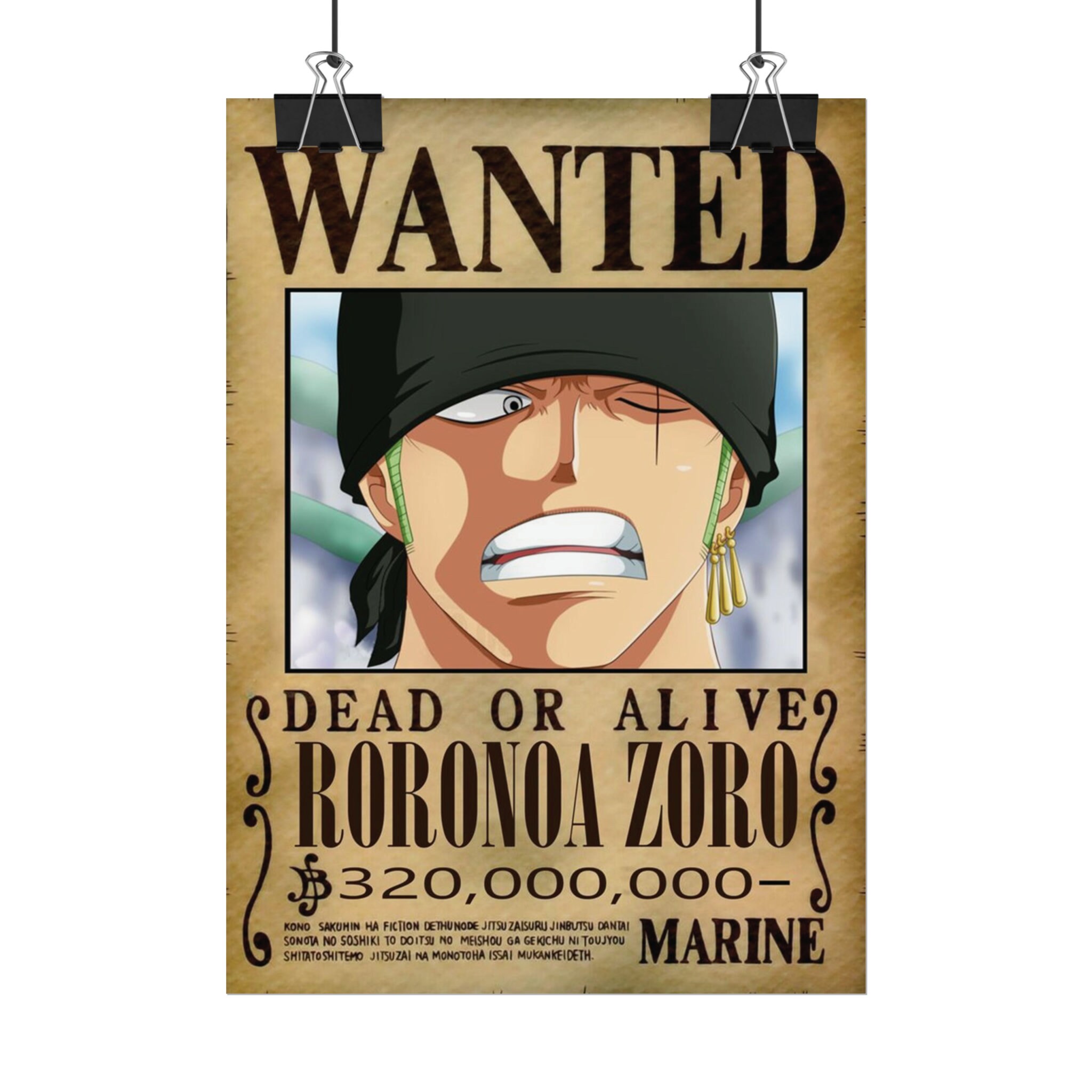 Roronoa Zoro Bounty One Piece Bounty