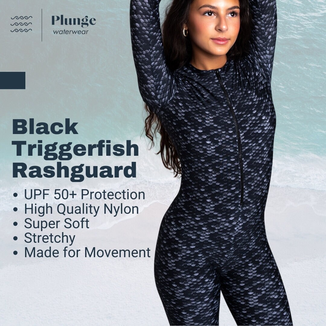 Freediving Rashguard Women, Surf Wear, Scuba Diving, Gifts for Diver