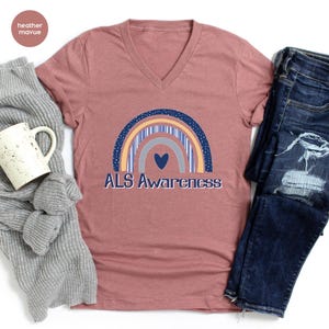 ALS Awareness Shirt, ALS Support T-Shirt, Support Als Warrior, Als Ribbon Shirt, Als Disease Support Shirt, Fight Als TShirt, ALS Walk Shirt