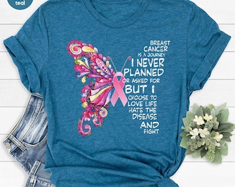 Breast Cancer Shirt, Breast Cancer Support Squad Shirt, Breast Cancer Survivor Shirt, Cancer Warrior Shirt, Breast Cancer Fighter Shirt