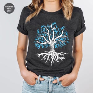 Ovarian Cancer Awareness Tshirts, Ovarian Cancer Fighter, Ribbon Graphic Vneck Tees, Cancer Support Survivor Gift, Cancer Patient Sweatshirt