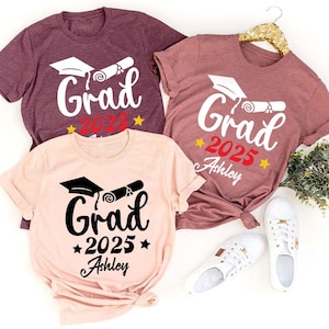 Personalized Grad Shirts, Custom Family Graduation Shirt, 2025 Graduation Family Shirt, Senior of 2025, Class of 2025 Family Graduation Gift