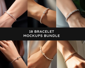 Bracelet Mockups Bundle, jewelry Mockups, High Quality Mockups Bracelet Models, Bracelet Display, Jewellery Templates