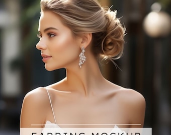 Earring and Necklace Display Model, Earring Jewellery Mockups, High Quality Mockups Earring Display