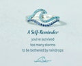 A Self-Reminder - You’ve Survived Too Many Storms Minimalist Wave Ring - High And Low Ring - Self Love Ring -  Birthday Gift For Daughter
