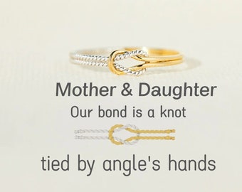 To My Daughter Infinity Knot Ring - The Mother & Daughter Bond Is A Knot Tied By Angel’s Hands - Birthday Gifts- Mother's Day Gifts For Her