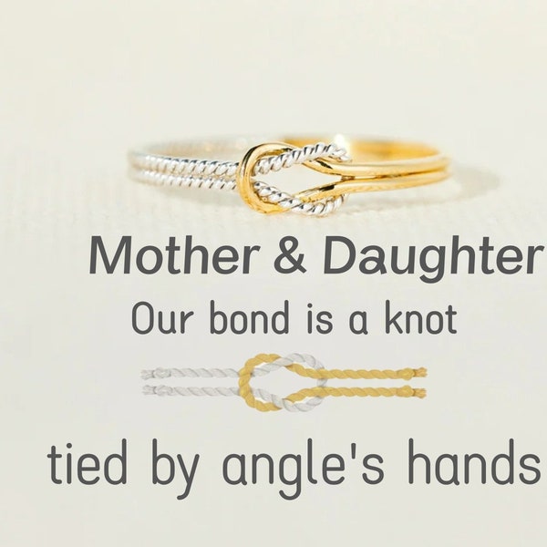 To My Daughter Infinity Knot Ring - The Mother & Daughter Bond Is A Knot Tied By Angel’s Hands - Birthday Gifts- Mother's Day Gifts For Her